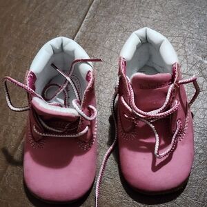 NWOT - Timberland Pink Baby Shoes